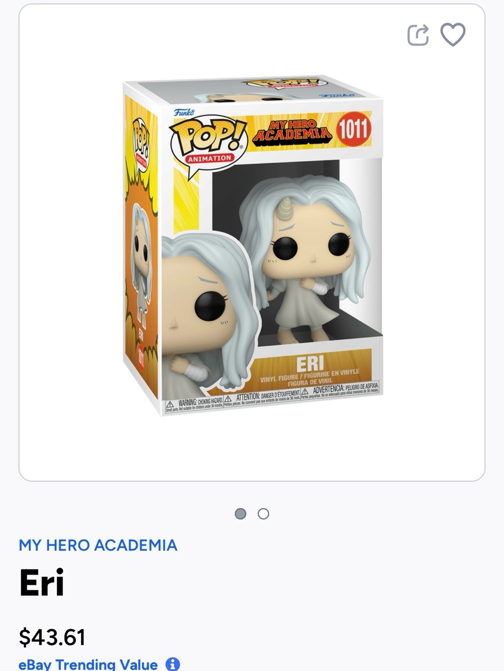 Funko Pop! Animation Eri Vinyl Figure -1011